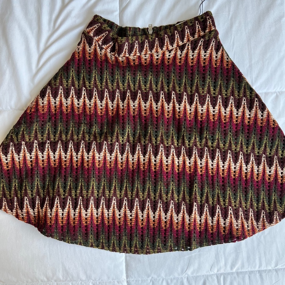 MANGO multi colored skirt